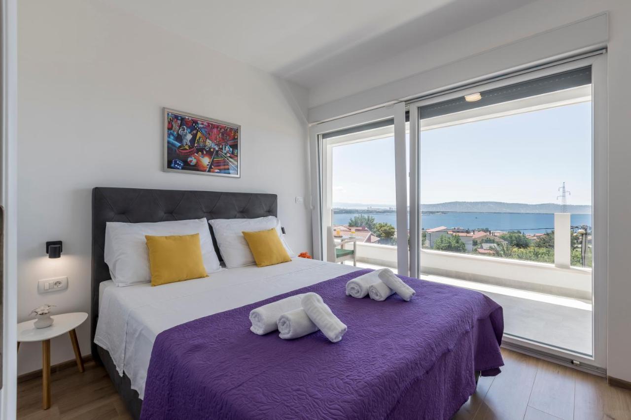 Luxury Villa La Nonna Ana - Heated Pool, Sea View, Near Split Kaštela Екстериор снимка